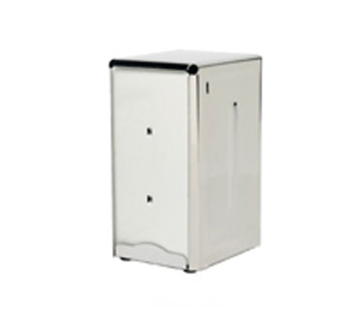 Product image #1 for Crestware Full-Size Stainless Steel Countertop Napkin Dispenser