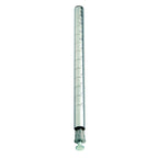 Thumbnail image #1 for Quantum P96C Stationary Wire Shelving Post, 96"H, Chrome, with Leveling Legs
