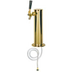 Thumbnail image #1 for Countertop Air-Cooled Column Draft Beer Tower with Single Brass Faucet, PVD Brass Finish