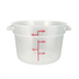 Thumbnail image #1 for Winco PTRC-12 12 Qt Translucent Round Polypropylene Food Storage Container