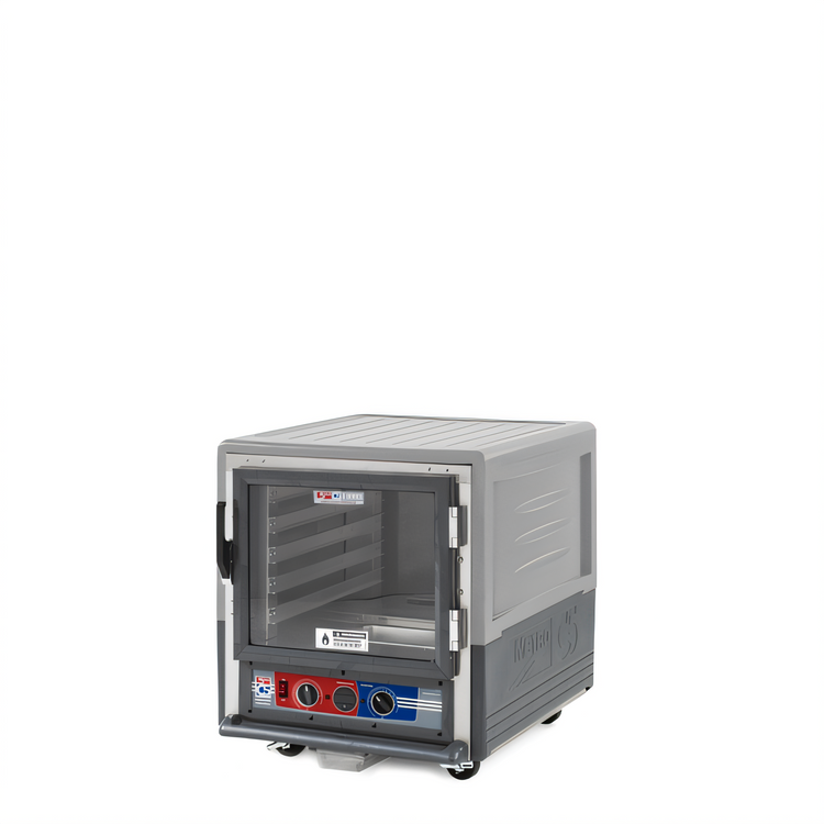 Product image #1 for Metro C5 3 Series Under Counter Mobile Moisture Heated Holding and Proofing Cabinet with Gray Insulation Armour and Clear Polycarbonate Door