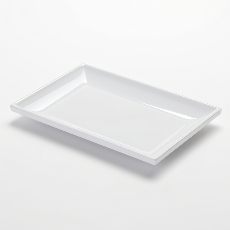 Product image #1 for American Metalcraft Mini Rectangular Melamine Serving Plate, White, 8-1/2 x 5-3/4 x 1 Inch