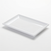 Thumbnail image #1 for American Metalcraft Mini Rectangular Melamine Serving Plate, White, 8-1/2 x 5-3/4 x 1 Inch