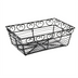 Thumbnail image #1 for Winco Rectangular Wire Bread/Fruit Basket, 9 x 5-7/8 x 3 Inch, Black