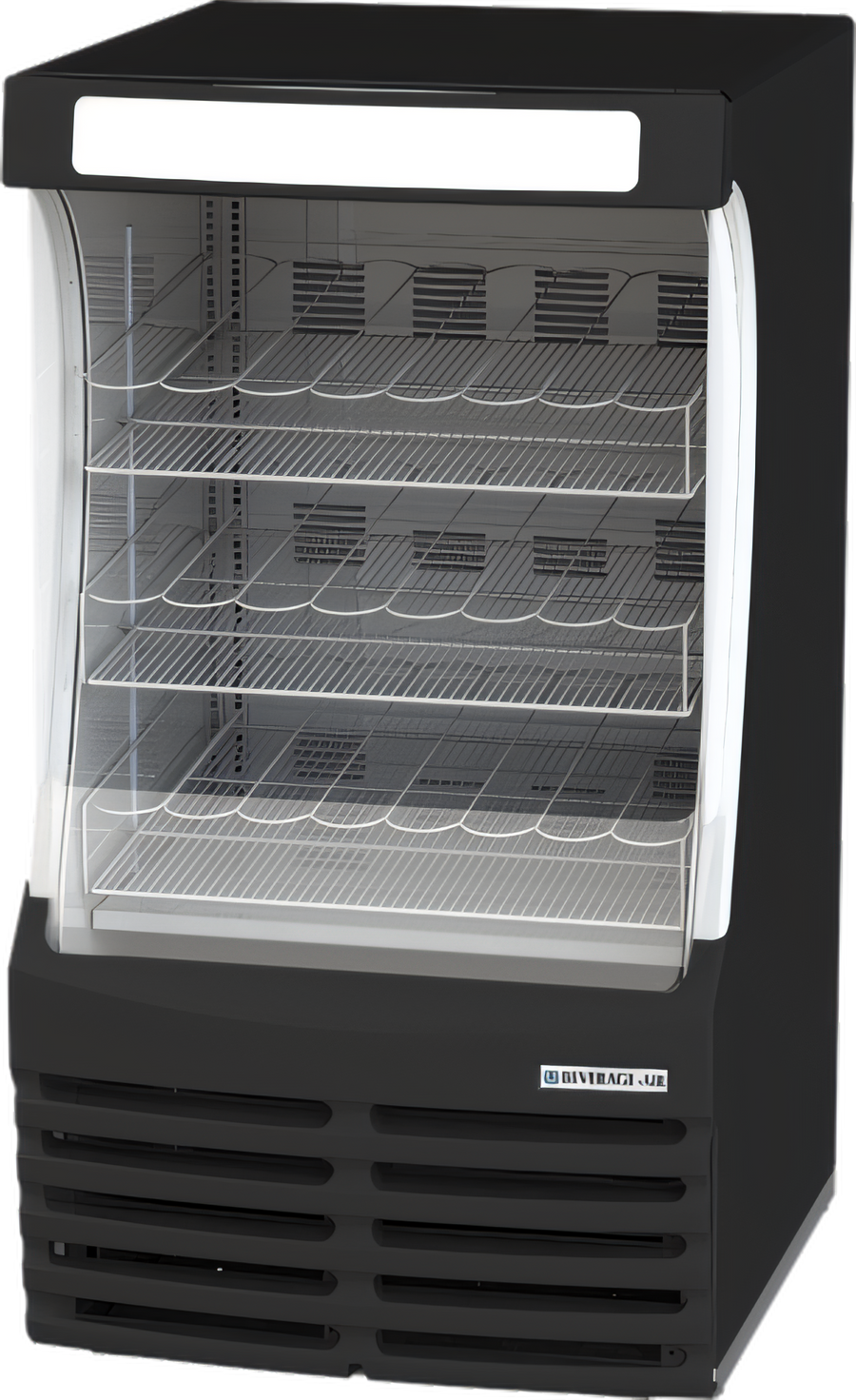 Product image #1 for Beverage-Air Breeze BZ13HC-B 30-Inch Wide Vertical Open Display Case, 13.0 Cu. Ft., Black Exterior