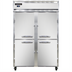 Thumbnail image #1 for Continental Refrigerator 2FSNHD 2-Section Shallow Depth Reach-In Freezer with Half Doors