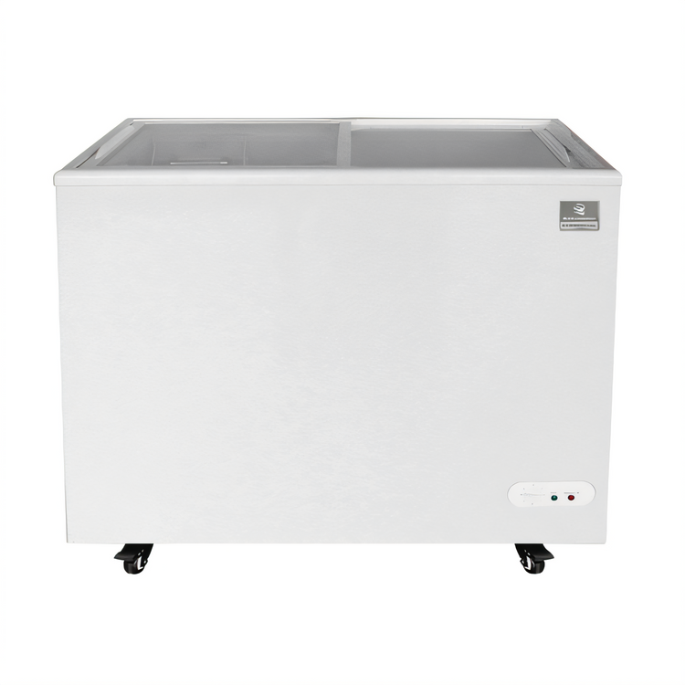 Product image #1 for Kelvinator Commercial 38-Inch Freestanding Ice Cream Novelty Display Freezer, 7 Cu. Ft., Sliding Tempered Glass Lids