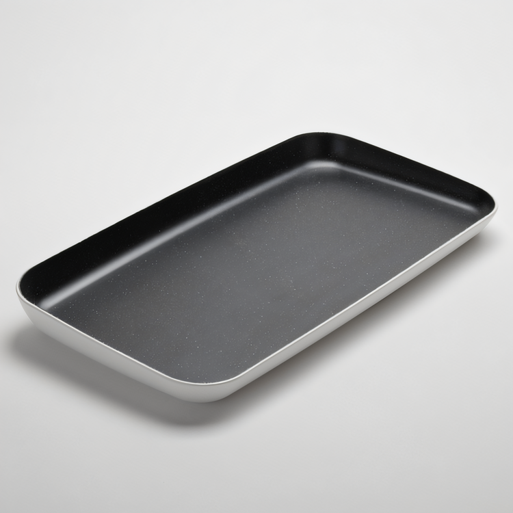 Product image #1 for American Metalcraft 22 x 12-1/4 Inch Rectangular Melamine Platter, White with Black Speckles