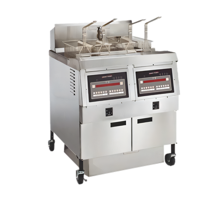Product image #1 for Henny Penny OFG-322.0 2-Well Gas Open Fryer with Built-In Filter System