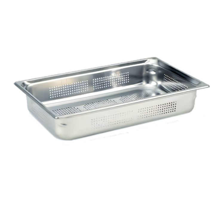 Product image #1 for Vollrath Super Pan 3 Full-Size 1/1 GN Perforated Hotel Pan, 4-Inch Deep, 22-Gauge Stainless Steel