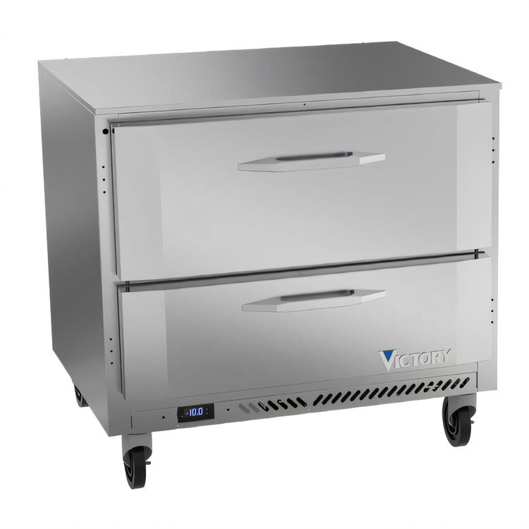Product image #1 for Victory VUFD36HC-2 36-Inch Undercounter Drawer Freezer, 2 Drawers, 8.69 Cu. Ft.