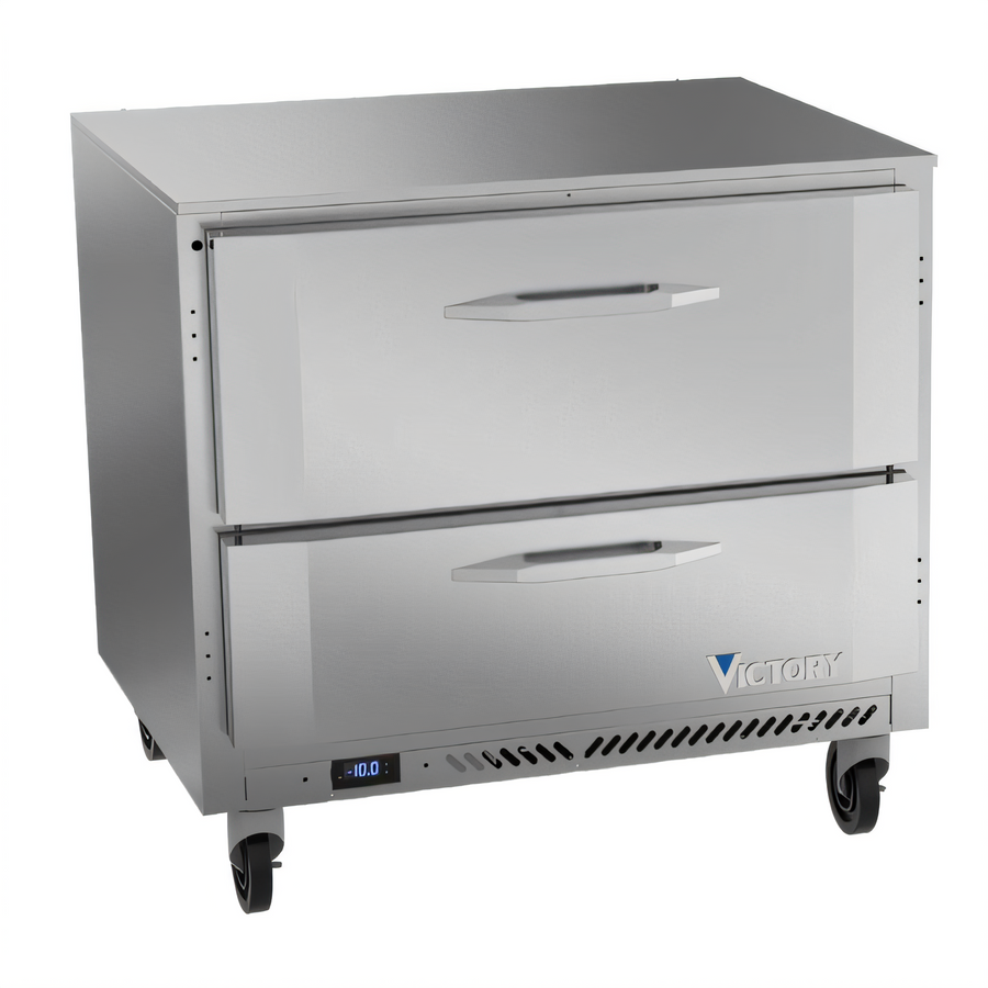 Product image #1 for Victory VUFD36HC-2 36-Inch Undercounter Drawer Freezer, 2 Drawers, 8.69 Cu. Ft.