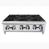 Thumbnail image #1 for CookRite 36-Inch Countertop Gas Hot Plate with 6 Burners, Stainless Steel, 192,000 BTU