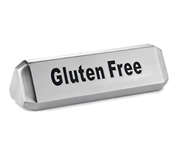 Product image #1 for American Metalcraft Triangular 3-Sided Stainless Steel Table Sign for Vegan, Vegetarian, and Gluten Free Identification