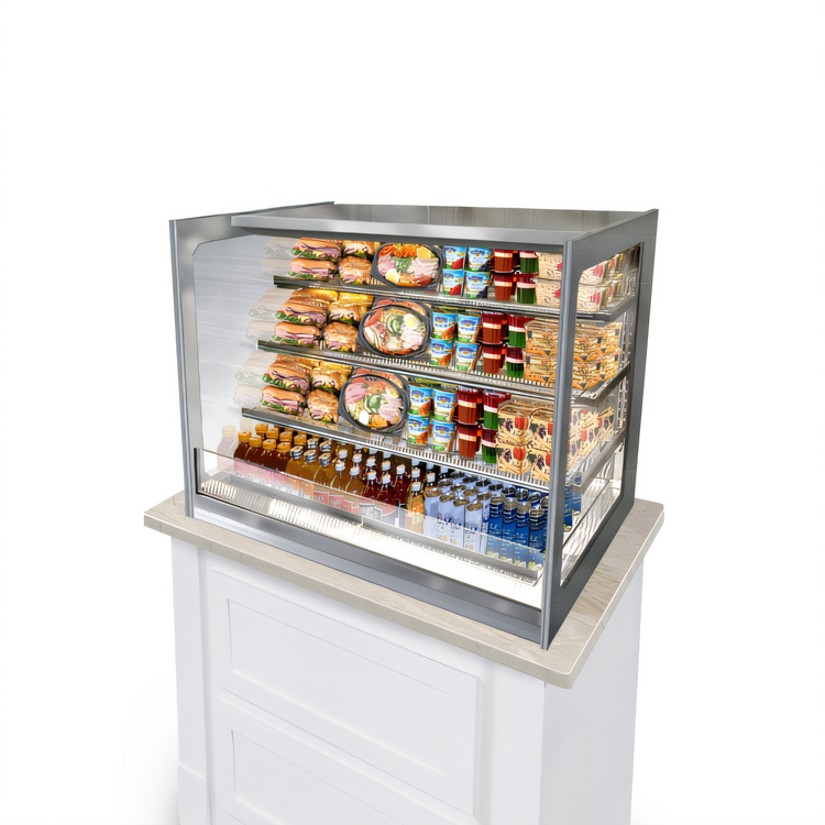Product image #1 for Federal Industries Italian Glass Series 60-Inch Self-Service Non-Refrigerated Countertop Pastry Display Case