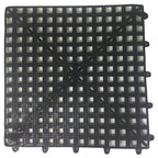 Thumbnail image #1 for Spill-Stop 162-02 Interlocking Rubber Bar Mat Tile/Shelf Liner, 12" x 12", Black