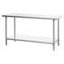 Thumbnail image #1 for Mixrite 72-Inch Stainless Steel Work Table with Adjustable Undershelf