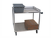 Thumbnail image #2 for Channel Lifetime Tough Heavy-Duty Aluminum Utility / Bussing Cart, 37 x 29 x 36 Inches, 2 Shelves, 500 lb Capacity