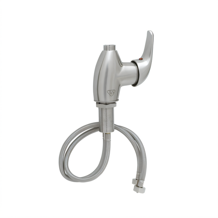 Product image #1 for EverSteel Single-Hole Deck Mount Single Lever Faucet with Swivel Outlet, Less Nozzle, Stainless Steel