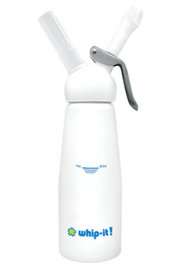 Whip-It! Explore 1/2 Liter Multi-Purpose Cream Dispenser with 3 Tips, Aluminum, Silver