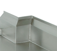 Advance Tabco Custom Fabrication Column Notch with Box-Out Splash