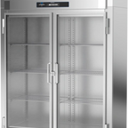 Thumbnail image #1 for Victory Refrigeration UltraSpec™ RSA-2N-S1-G-HC Two-Section Reach-In Refrigerator, 41.35 cu. ft., Glass Hinged Doors, Stainless Steel Exterior