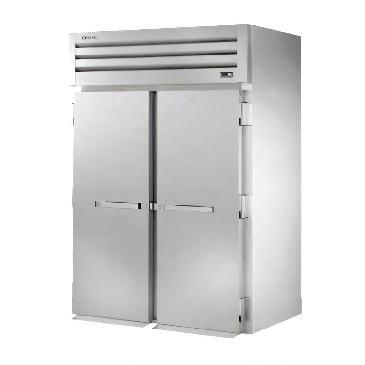 Product image #1 for True Spec Series 2-Section Roll-In Refrigerator with 2 Locking Stainless Steel Doors, Self-Contained