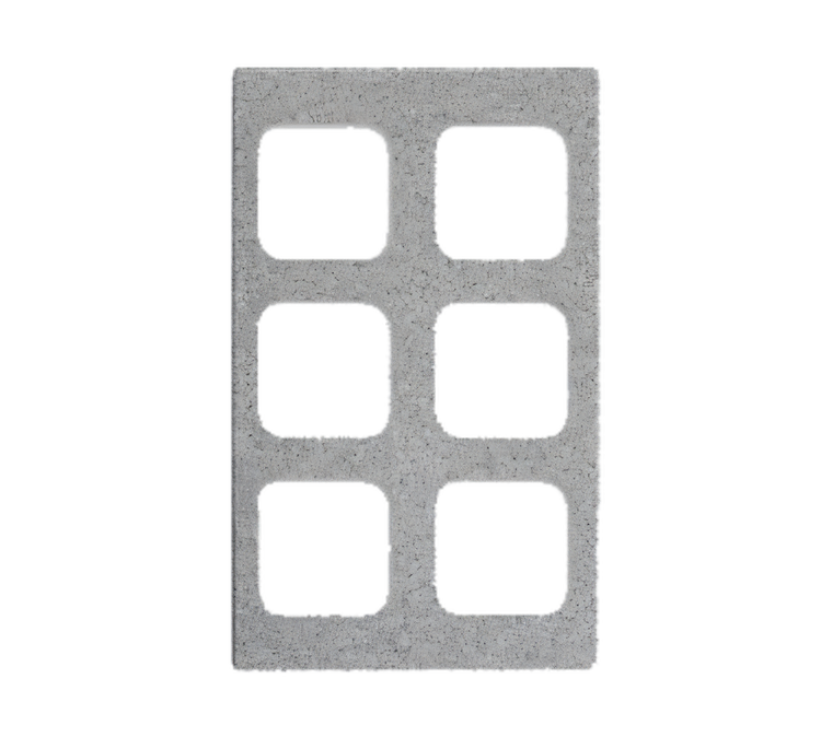 Product image #1 for Miramar 6-Opening Gray Granite Thermoset Resin Template for 40003 Decorative Pans