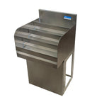 Thumbnail image #1 for BK Resources UBB-18-LD24 24-Inch Freestanding Stainless Steel 4-Step Underbar Liquor Display