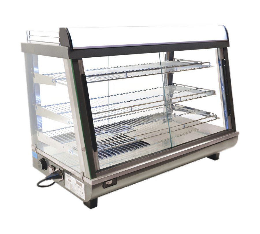 Product image #1 for Omcan Elite Series Countertop Pass-Thru Heated Display Case, 35-Inch, Full/Self-Service