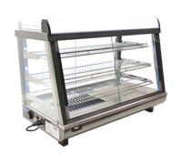 Omcan Elite Series Countertop Pass-Thru Heated Display Case, 35-Inch, Full/Self-Service