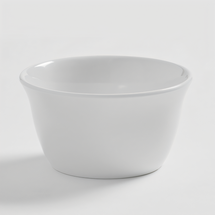 Product image #1 for American Metalcraft Jane White 7 oz. Round Melamine Bouillon Cup