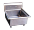 Thumbnail image #1 for Omcan USA Floor Model 1-Compartment Pot Sink with No Drainboard, 21 x 18 x 14-Inch Bowl, 18-Gauge 304 Stainless Steel