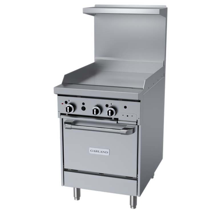 Product image #1 for Garland GFE Starfire Pro 24-Inch Gas Restaurant Range with Thermostatic Griddle and Space Saver Oven