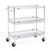 Thumbnail image #1 for Metro Super Erecta Adaptable 3-Shelf Chrome Basket Cart