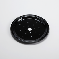 American Metalcraft Black Melamine Seafood Drip Tray, 9 3/8-Inch Diameter