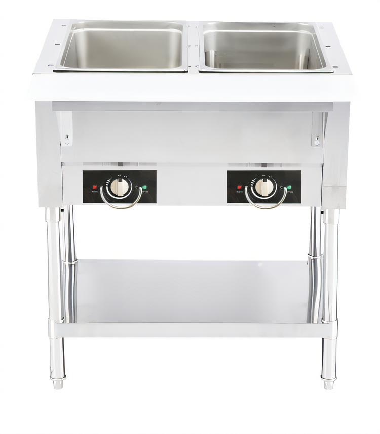 Product image #1 for Serv-Ware 2-Well Electric Steam Table with Open Wells, 115V