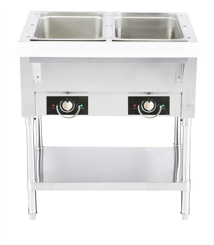 Product image #1 for Serv-Ware 2-Well Electric Steam Table with Open Wells, 115V