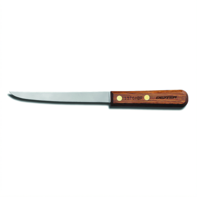 Product image #1 for Dexter Russell Traditional 6-Inch Flexible High-Carbon Steel Ham Boning Knife with Rosewood Handle