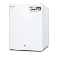 Accucold MOMCUBE Countertop Breast Milk Freezer, 1.8 Cu. Ft., 18.5-Inch Wide, White, Reversible Solid Door