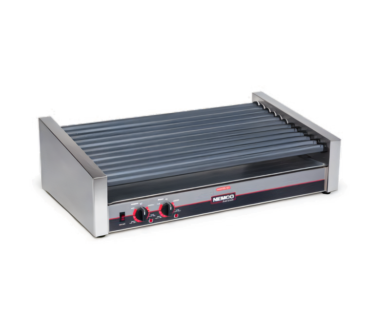 Product image #1 for Nemco Roll-A-Grill Slanted 50-Hot-Dog GripsIt Roller Grill with Digital Temperature Readout