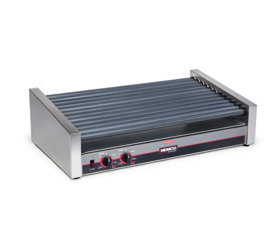 Product image #1 for Nemco Roll-A-Grill Slanted 50-Hot-Dog GripsIt Roller Grill with Digital Temperature Readout