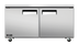 Thumbnail image #1 for Juneau 60-Inch Two-Section Undercounter Reach-In Refrigerator, 8.9 Cu. Ft., Stainless Steel, Solid Hinged Doors