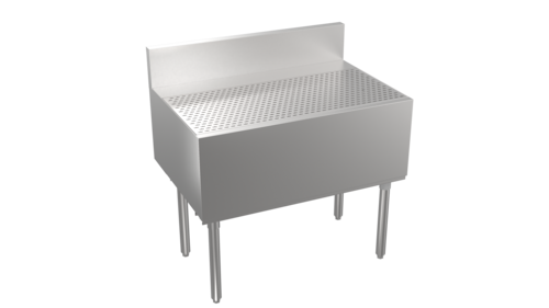 Product image #1 for Krowne Stadium Series Freestanding Stainless Steel Underbar Drainboard, 36 x 29 Inch