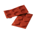 Thumbnail image #1 for Silikomart 6-Cavity Silicone Flan Mold, 7 x 11-3/4 Inch