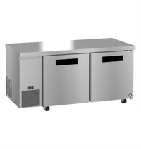 Hoshizaki Steelheart 67-Inch Two-Section Undercounter Reach-In Refrigerator with Side-Mounted Self-Contained Refrigeration