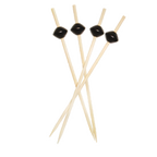 Thumbnail image #1 for Town Equipment 51602B/CS Black Diamond-Shaped Wood Ball Pick, 25 per Pack