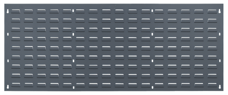 Product image #1 for Quantum QLP-4819 Wall-Mounted Louvered Panel Starter Unit, 48 x 19 Inches, Gray Enamel Finish