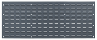 Quantum QLP-4819 Wall-Mounted Louvered Panel Starter Unit, 48 x 19 Inches, Gray Enamel Finish