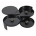 Thumbnail image #1 for Winco Black Plastic 3-Tier Margarita Glass Rimmer with Sponge